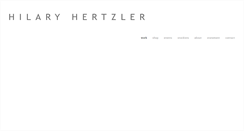 Desktop Screenshot of hilaryhertzler.com