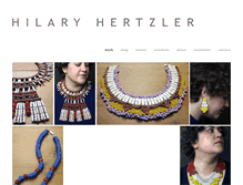 Tablet Screenshot of hilaryhertzler.com